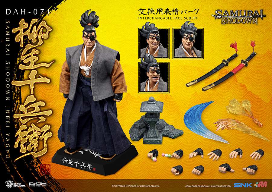BEAST KINGDOM SAMURAI SHODOWN JUBEI YAGYU DAH ACTION FIGURE 21 cm