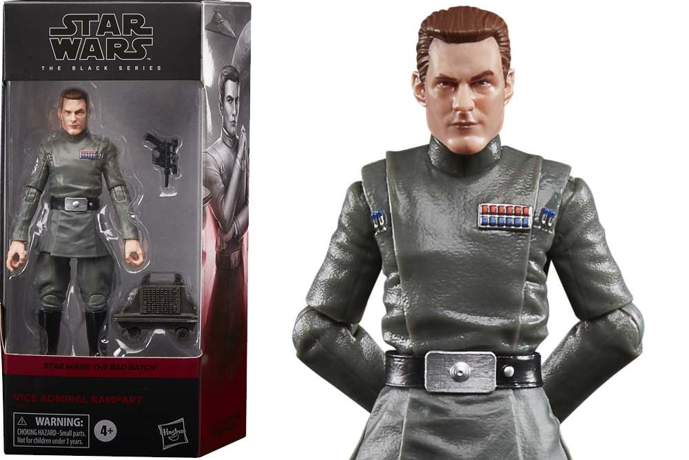 STAR WARS THE BAD BATCH BLACK SERIES ACTION FIGURA 2021 VICE ADMIRAL RAMPART 15 CM HASBRO