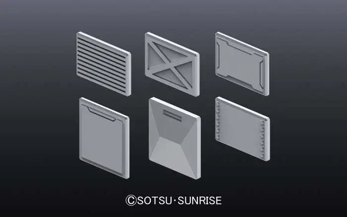 BANDAI BUILDERS PARTS HD MS PANEL 01 MODEL KIT