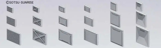 BANDAI BUILDERS PARTS HD MS PANEL 01 MODEL KIT