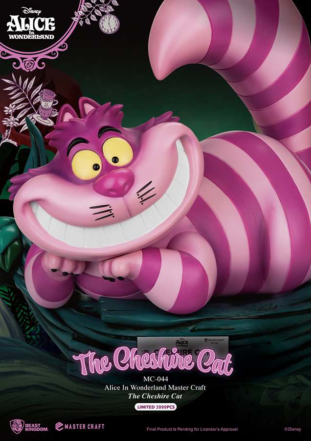 BEAST KINGDOM ALICE WONDERLAND CHESHIRE CAT MC ST STATUA 34 cm