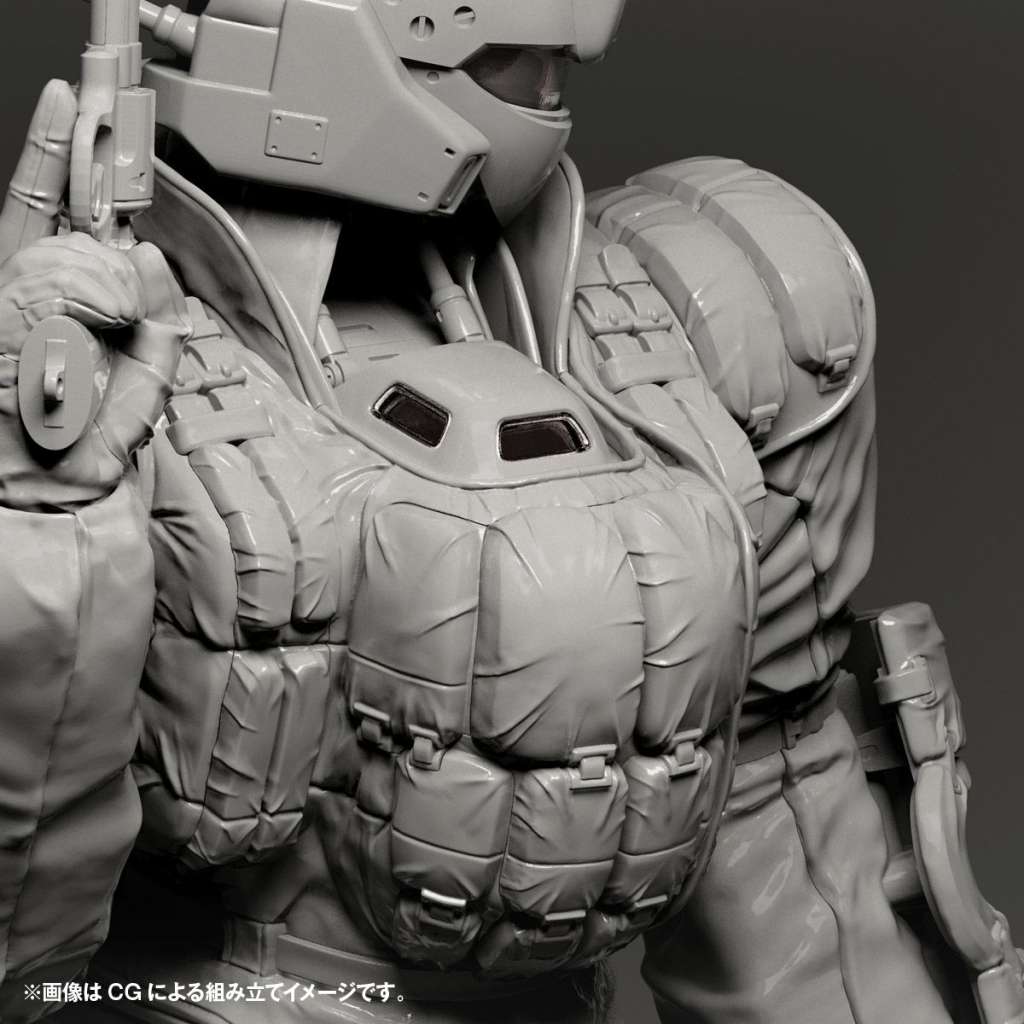 KAIYODO PATLABOR INGRAM REACTIVE ARMOR #1 ARTPLA MODEL KIT 23 cm