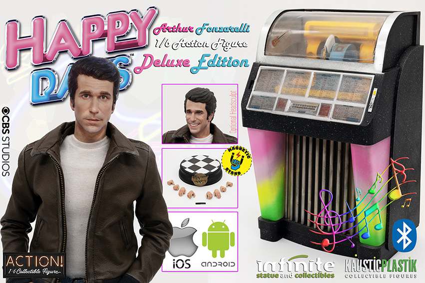 FONZIE HAPPY DAYS W/JUKE-BOX 1/6 AF DLX