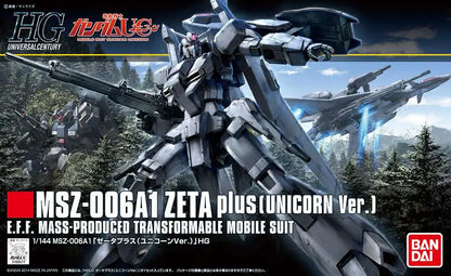 BANDAI HGUC ZETA PLUS UNICORN VER 1/144 MODEL KIT 12 cm