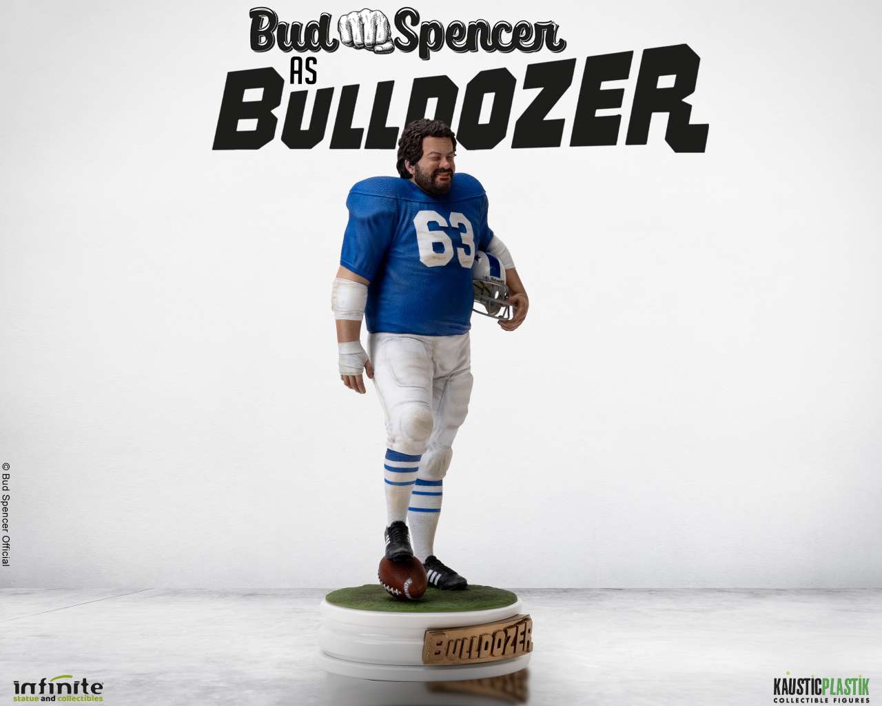 BUD SPENCER AS BULLDOZER RESIN STATUE