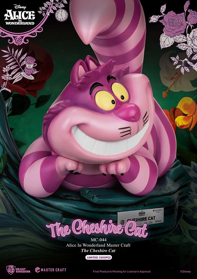 BEAST KINGDOM ALICE WONDERLAND CHESHIRE CAT MC ST STATUA 34 cm
