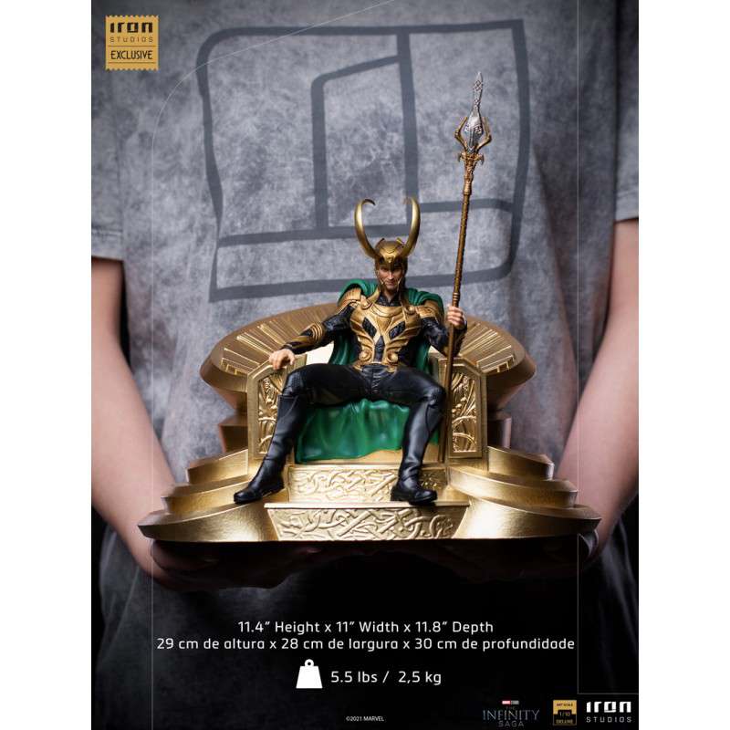 IRON STUDIOS LOKI INFINITY SAGA DLX ART SCALE 1/10 STATUA 28 cm