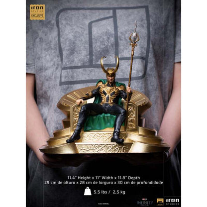 IRON STUDIOS LOKI INFINITY SAGA DLX ART SCALE 1/10 STATUA 28 cm
