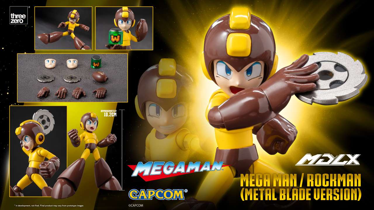THREEA TOYS/THREEZERO MEGA MAN METAL BLADE VERSION MDLX ACTION FIGURE 10 cm