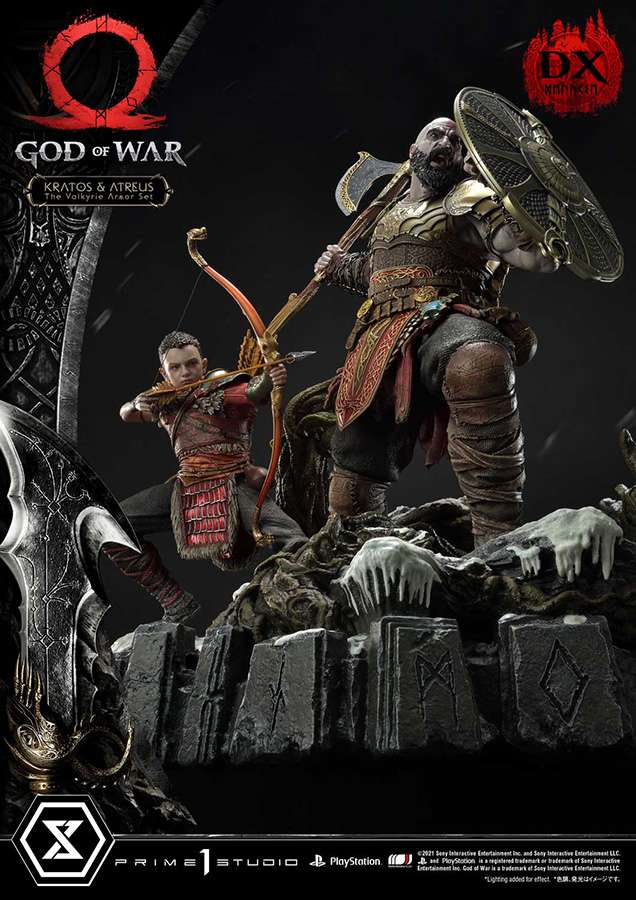 GOD OF WAR KRATOS & ATREUS VALKYRIE DLX
