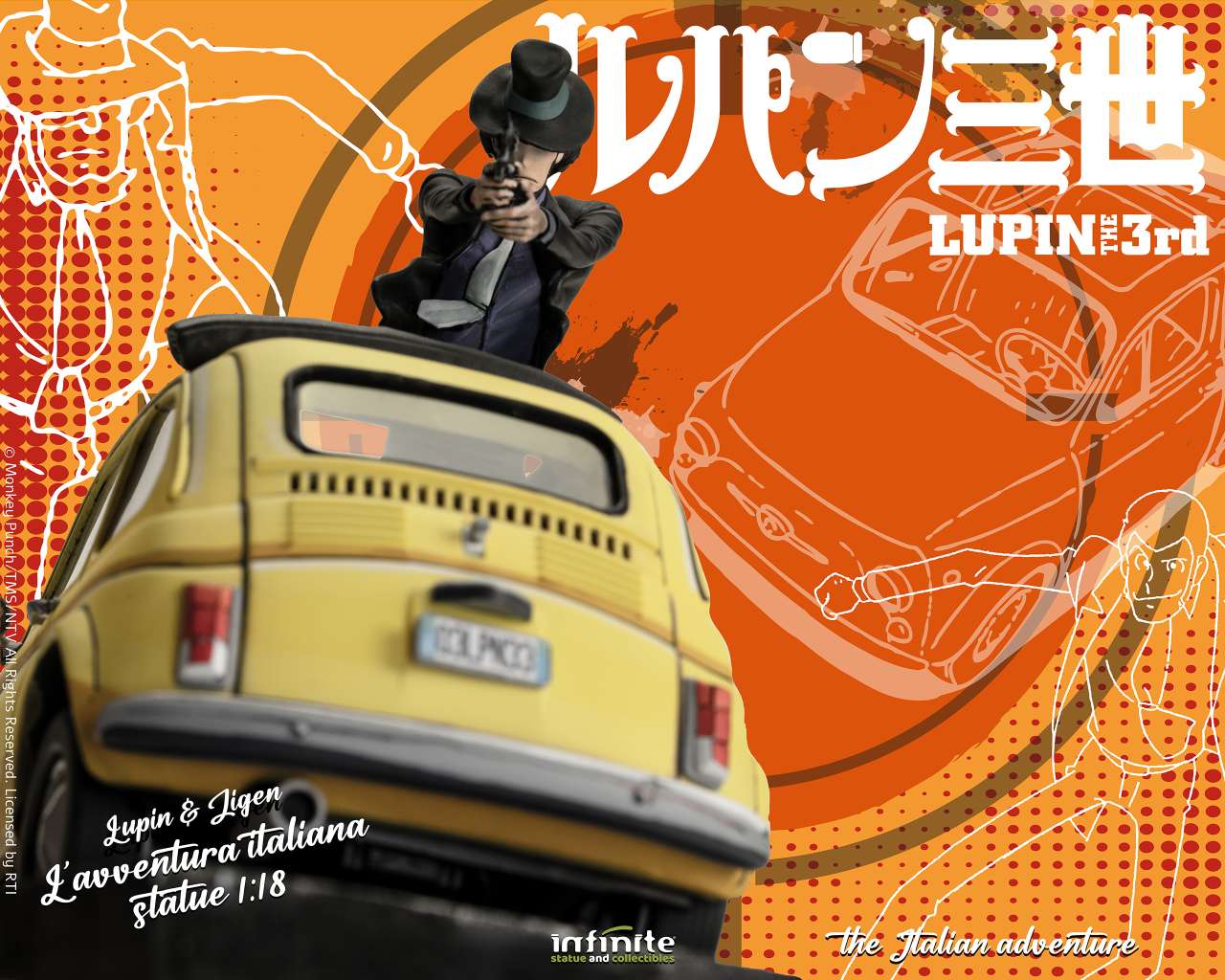 LUPIN 3RD L'AVVENT ITA 1/18 ST LUP E JIG