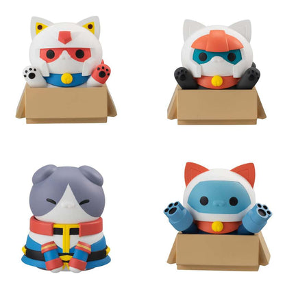 NARUTO SHIPPUDEN MEGA CAT PROJECT TRADING FIGURES NYANDAM WE ARE THE EARTH FEDERATION FORCE SPECIAL SET 3 CM MEGAHOUSE