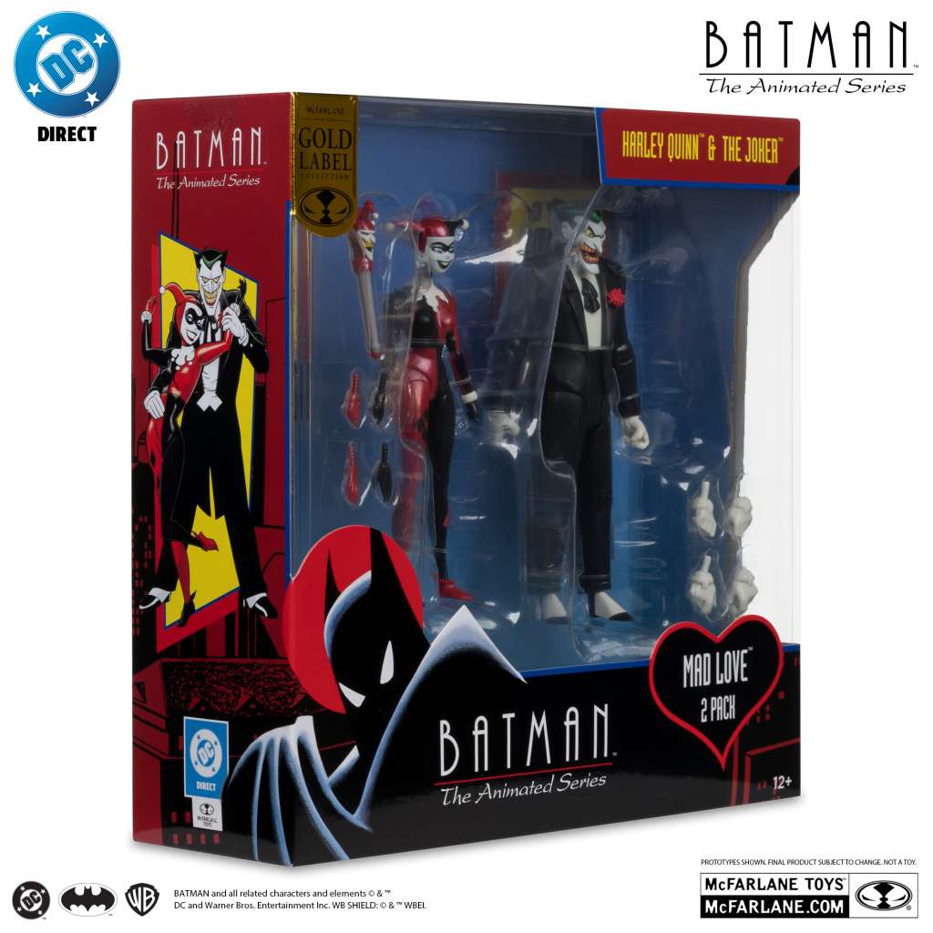 BATMAN ANIM COM HARLEY &  JOKER MADLOVE