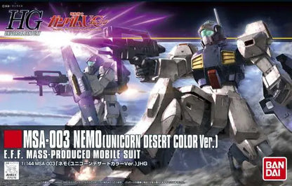BANDAI HGUC NEMO MSA-003 UNICORN DESERT V 1/144 MODEL KIT 12 cm