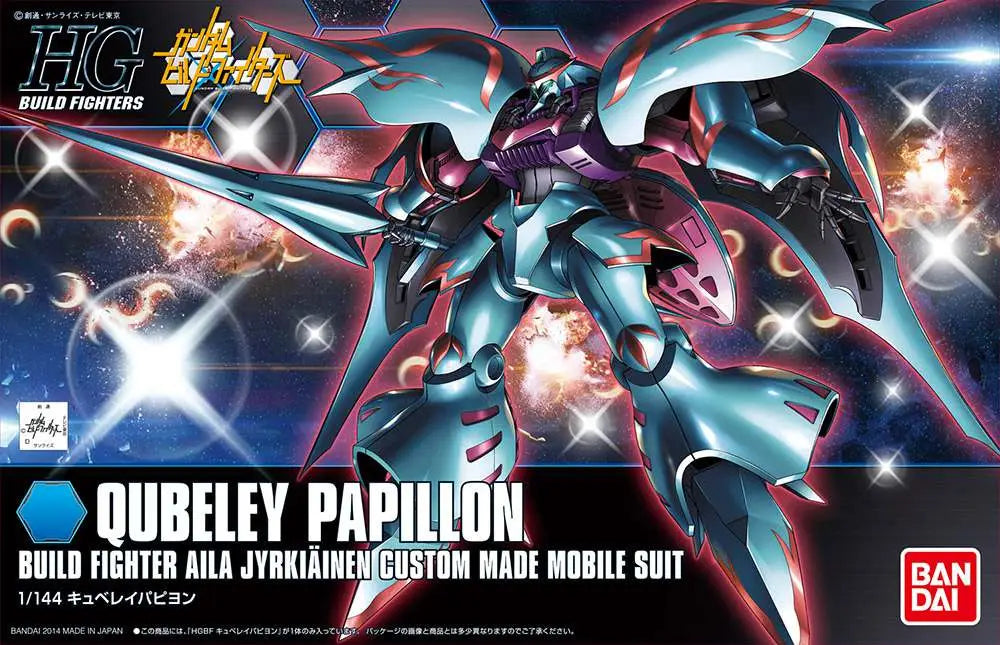 BANDAI HG BF QUBELEY PAPILLON 1/144 MODEL KIT 13 cm