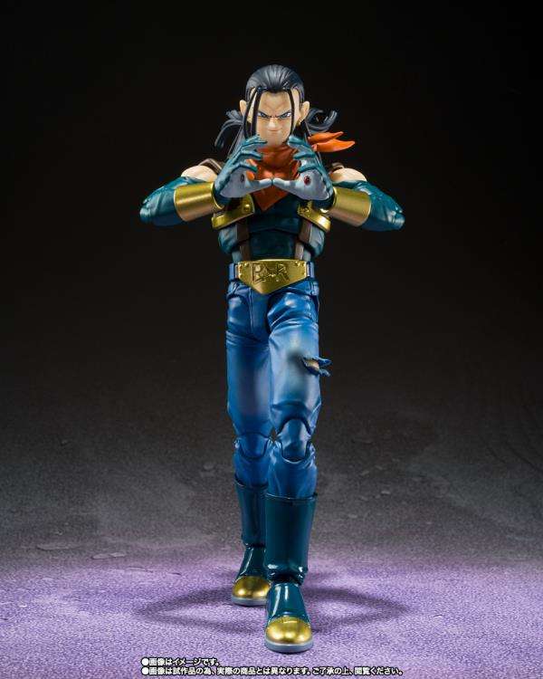 BANDAI SUPER ANDROID 17 DRAGON BALL GT S.H. FIGUARTS ACTION FIGURE 15.5 CM