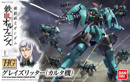 BANDAI HG GRAZE RITTER CARTA CUSTOM 1/144 MODEL KIT 12 cm