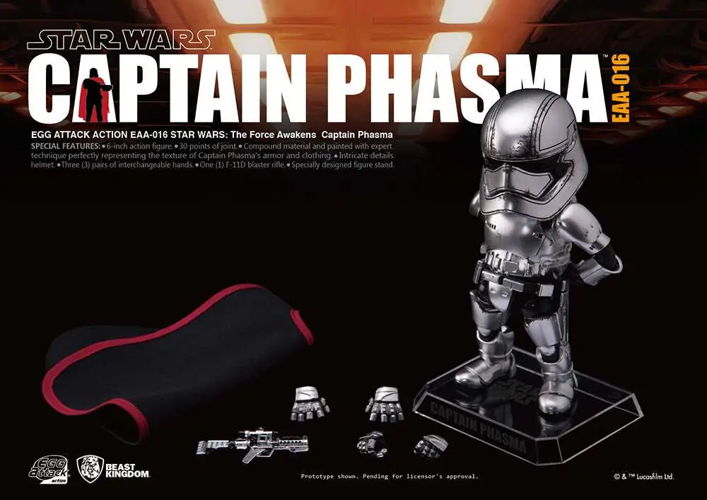 BEAST KINGDOM - DISNEY SW FORCE AWAKENS CAP PHASMA EGG ATTACK ACTION FIGURE