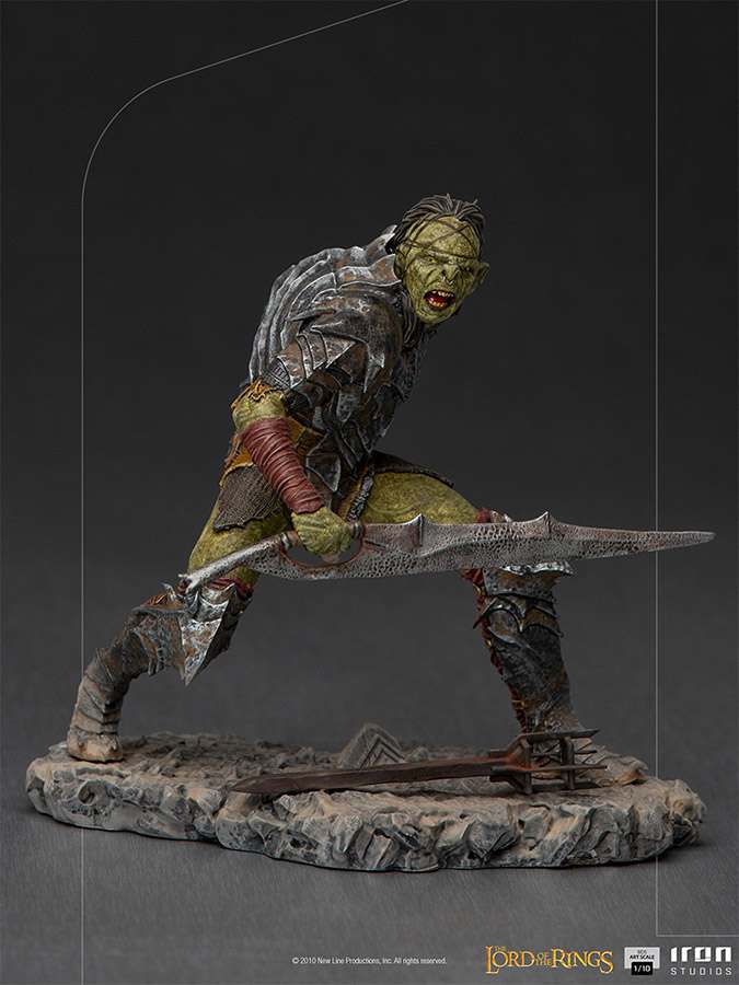 IRON STUDIOS LOTR SWORDSMAN ORC ART 1/10 STATUA 16 cm