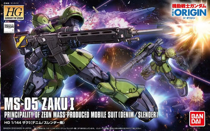 BANDAI HG ZAKU I DENIM SLENDER ORIGIN 1/144 MODEL KIT