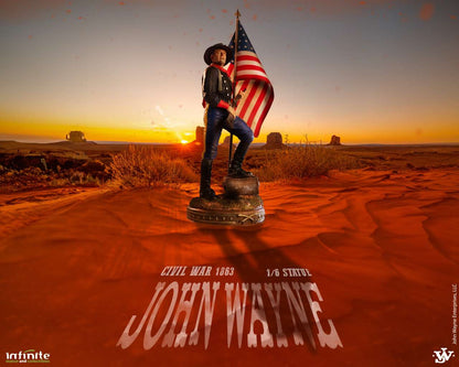 INFINITE STATUE JOHN WAYNE CIVIL WAR 1863 1/6 STATUA 48 h x 15 x 15 cm / 18.90 h x 5.90 x 5.90 inch