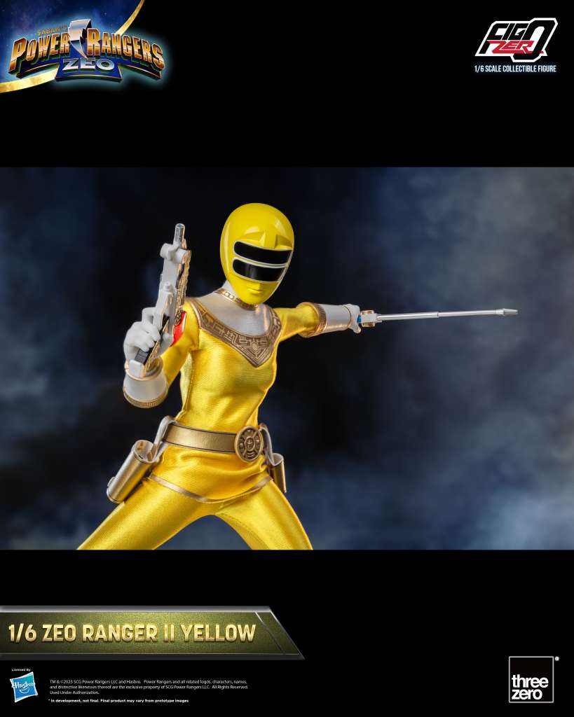 POWER RANGERS ZEO FIGZERO ACTION FIGURA 1/6 RANGER II YELLOW 30 CM THREEZERO