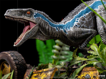 IRON STUDIOS JURASSIC WORLD FK BLUE DELUXE STAT 1/10 STATUA 46 cm