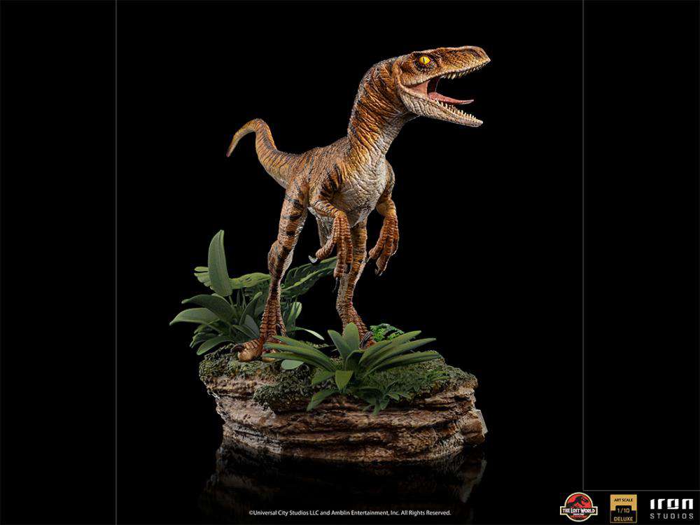 IRON STUDIOS JURASSIC WORLD LW VELOCIRAPTOR DLX 1/10 STATUA 30 cm