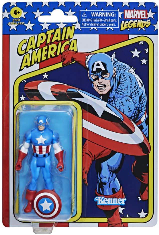 HASBRO CAPTAIN AMERICA - MARVEL LEGENDS RETRO AF ACTION FIGURE