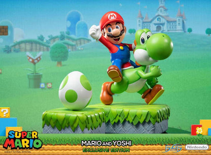 SUPERMARIO MARIO & YOSHI  EXCL ED STATUE