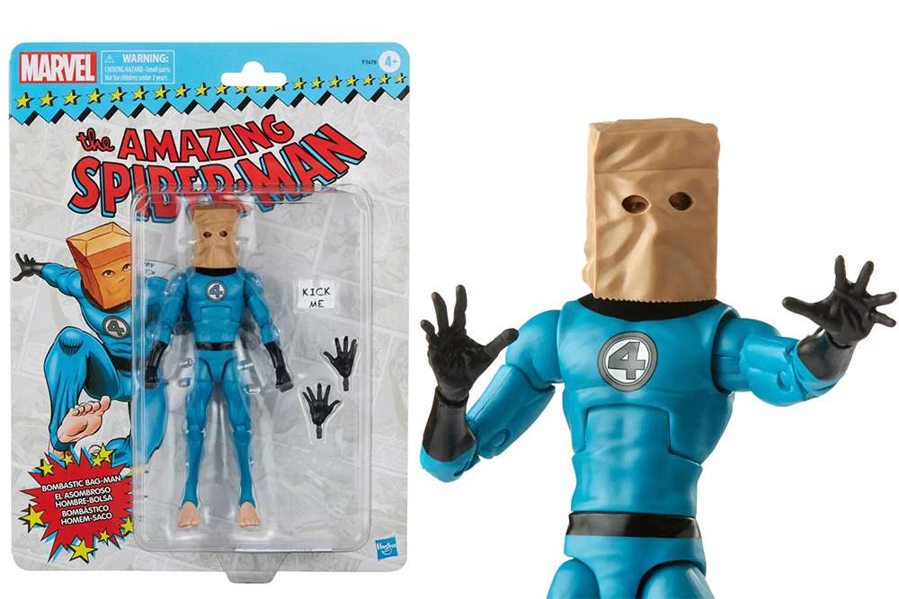 THE AMAZING SPIDER-MAN MARVEL LEGENDS SERIES ACTION FIGURA 2022 BOMBASTIC BAG-MAN 15 CM HASBRO