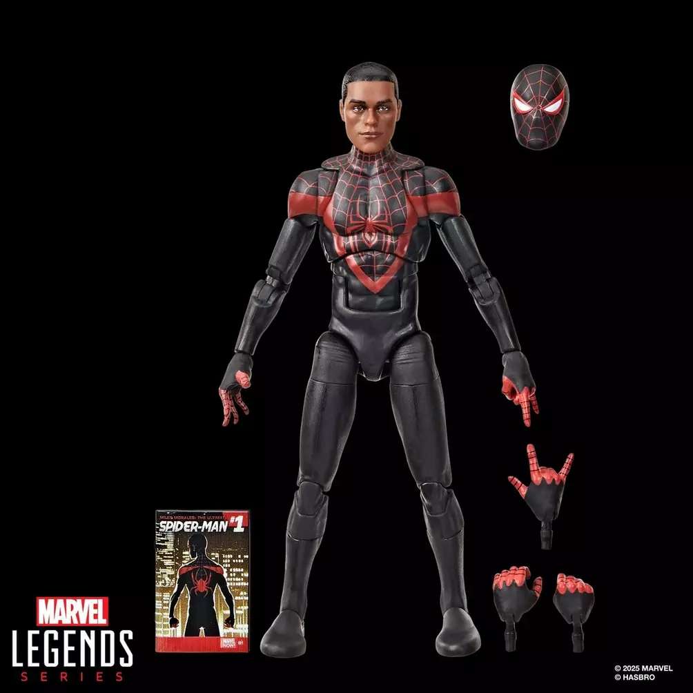 HASBRO SPIDER-MAN & MILES MORALES - MARVEL LEGENDS MINI COMICS ULTIMATE ACTION FIGURE