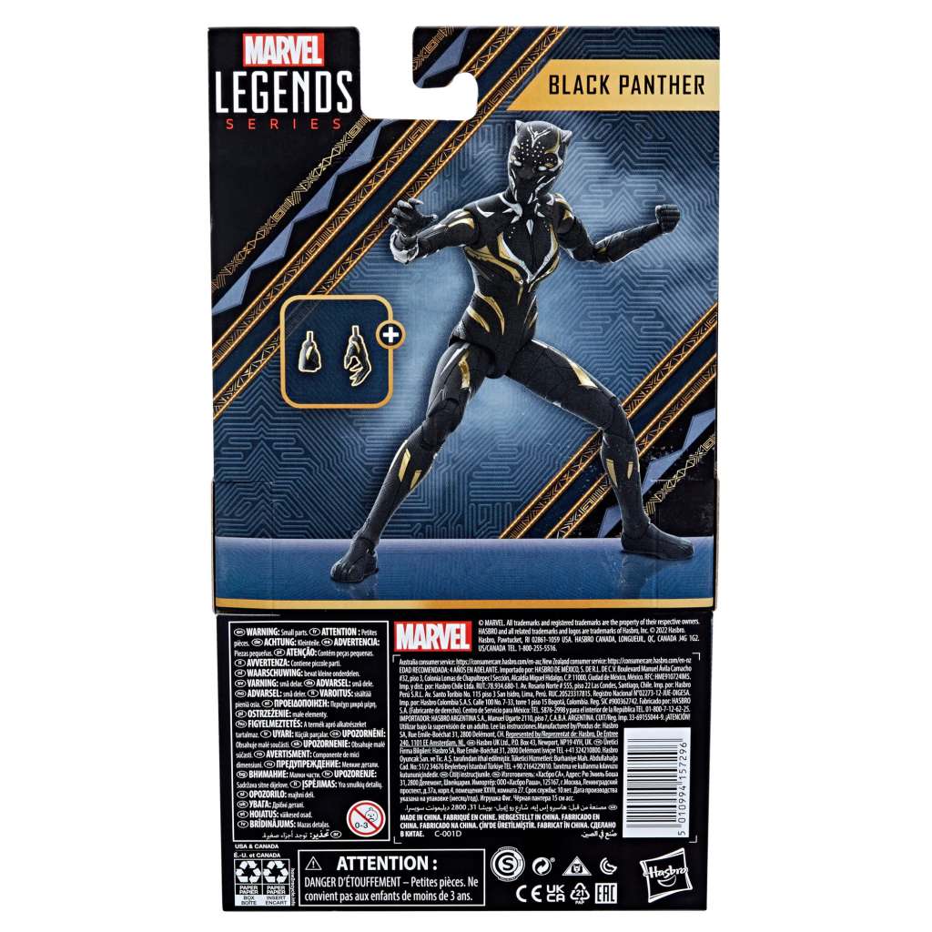HASBRO ML WAKANDA FOREVER BLACK PANTHER AF ACTION FIGURE