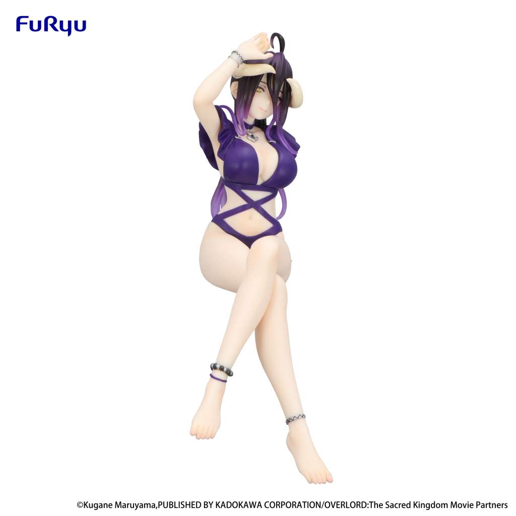 OVERLORD NOODLE STOPPER PVC STATUA ALBEDO SWIMSUIT DARK PURPLE COLOR VER. 16 CM FURYU