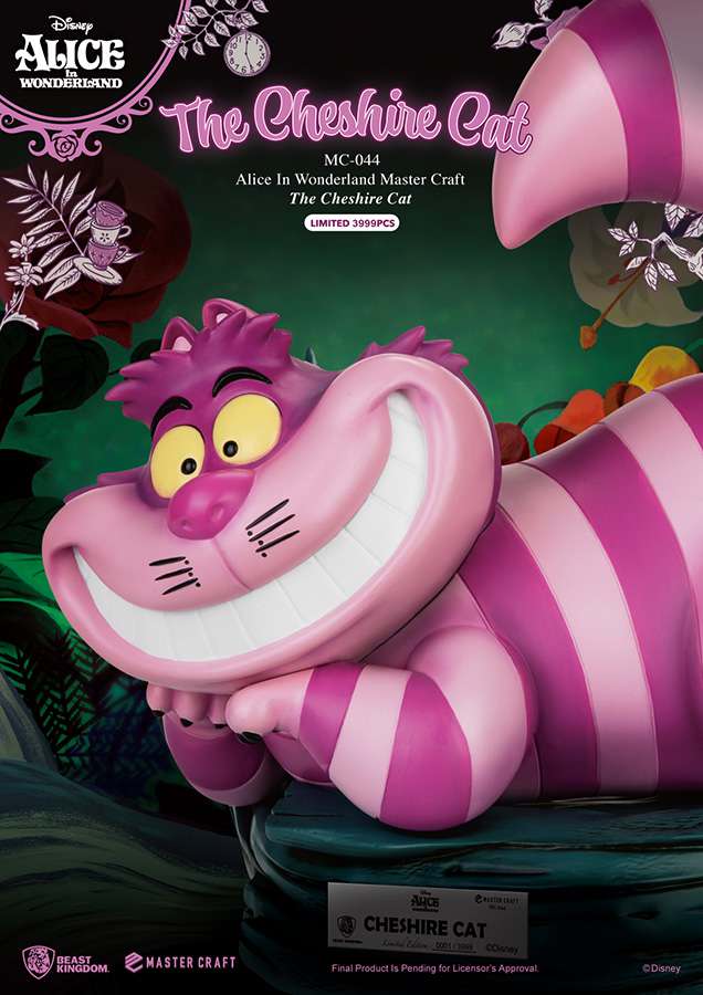 BEAST KINGDOM ALICE WONDERLAND CHESHIRE CAT MC ST STATUA 34 cm