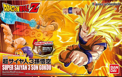 BANDAI RISE SUPER SAIYAN 3 SON GOKOU MODEL KIT 13 cm