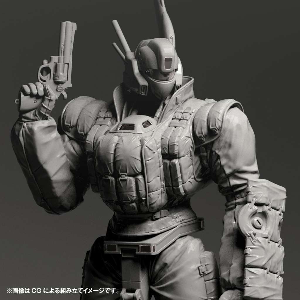 KAIYODO PATLABOR INGRAM REACTIVE ARMOR #1 ARTPLA MODEL KIT 23 cm