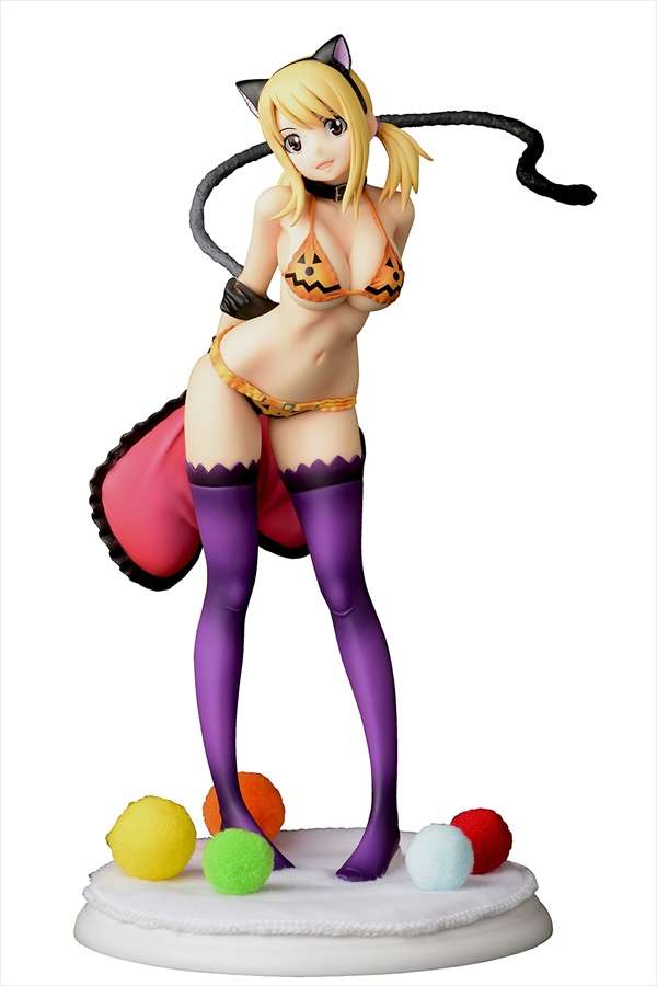 ORCATOYS FAIRY TAIL LUCY HEARTFI HALLOWEEN CAT ST STATUA 24 cm