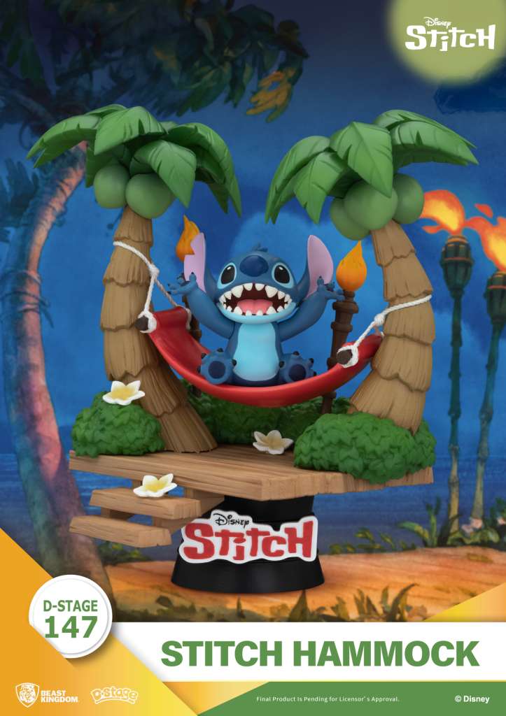 BEAST KINGDOM D-STAGE STITCH HAMMOCK FIGURA 13.6 cm