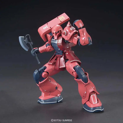 BANDAI HG ZAKU I MS-05S CHAR 1/144 1/144 MODEL KIT 15 cm