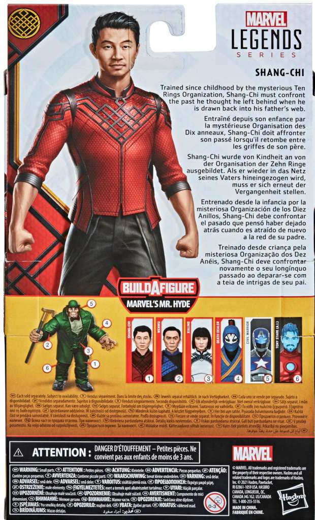 HASBRO SHANG-CHI - MARVEL LEGENDS AF ACTION FIGURE