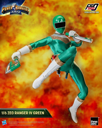 POWER RANGERS ZEO FIGZERO ACTION FIGURA 1/6 RANGER IV GREEN 30 CM THREEZERO