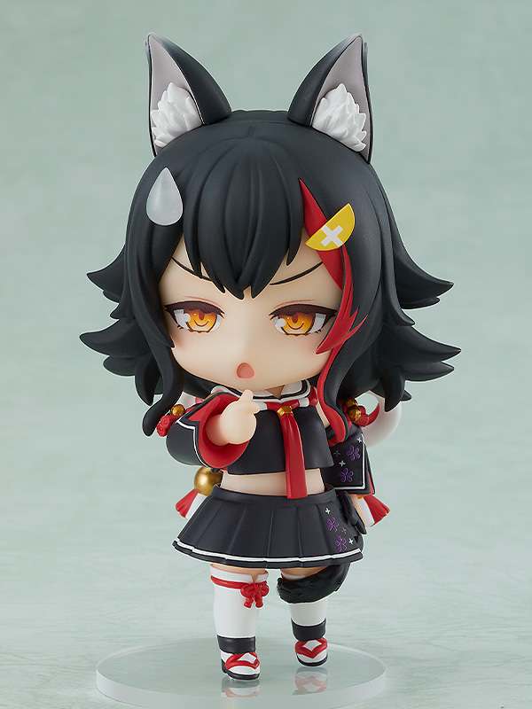 GOOD SMILE COMPANY - HOLOLIVE NENDOROID PRODUCTION OOKAMI MIO MINI FIGURA 10 cm