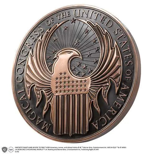 NOBLE COLLECTIONS HP FB MACUSA CREST WALL ART REPLICA 22 cm