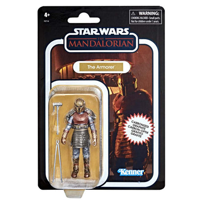 STAR WARS THE MANDALORIAN VINTAGE COLLECTION CARBONIZED ACTION FIGURA 2021 THE ARMORER 10 CM HASBRO