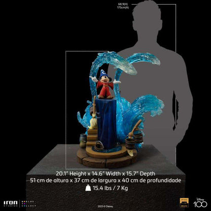 IRON STUDIOS MICKEY MOUSE FANTASIA DELUXE 1/10 STATUA 50 cm