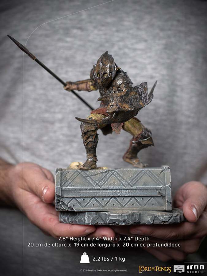 IRON STUDIOS LOTR ARMORED ORC ART 1/10 STATUA 20 cm