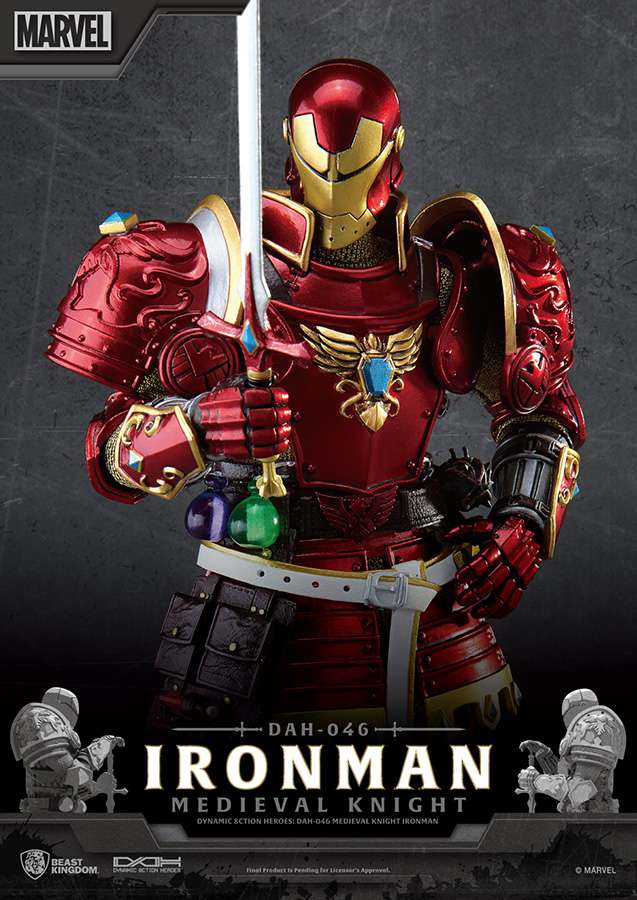 BEAST KINGDOM MEDIEVAL KNIGHT IRON MAN DAH ACTION FIGURE 20 cm