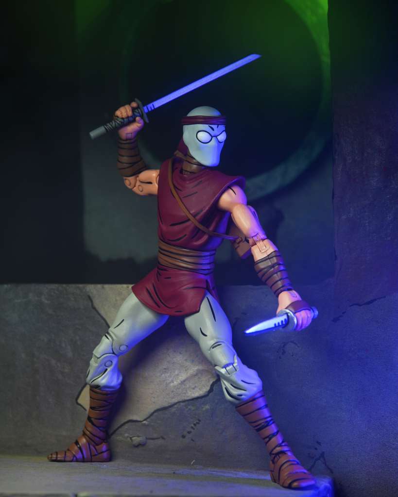 TARTARUGHE NINJA (MIRAGE COMICS) ACTION FIGURA FOOT NINJA CLASSIC COLORS 18 CM NECA
