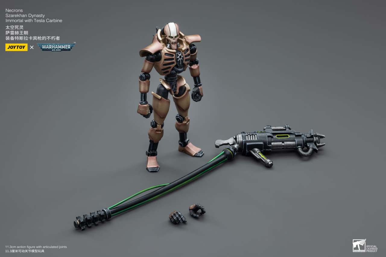 WH40K NECRONS IMMORT WITH TESLA CARBINE